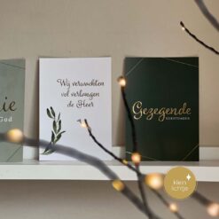 Kerstkaart Wij verwachten