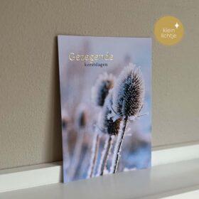 Kerstkaart Goudfolie Gezegende