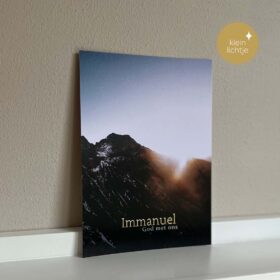 Kerstkaart Goudfolie Immanuel