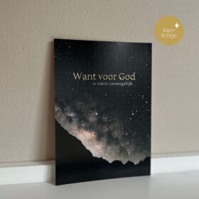 Kerstkaart Goudfolie Want voor