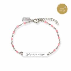 Armband Roze bar Geloof