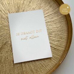 Goudfolie - Je draagt