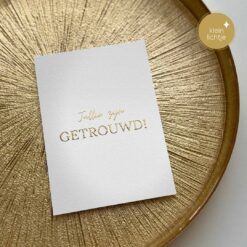 Goudfolie - Getrouwd