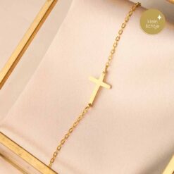 Ketting liggend kruisje