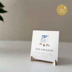 Bordje met Lichtje - God van Licht