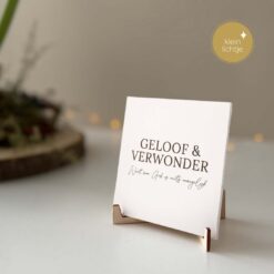 Bordje met Lichtje - Geloof en