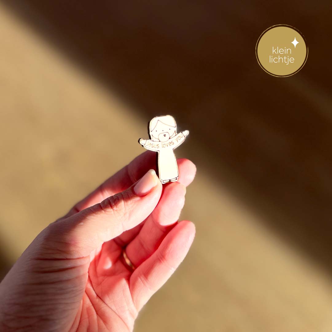 Jesus loves you hout - Afbeelding 2