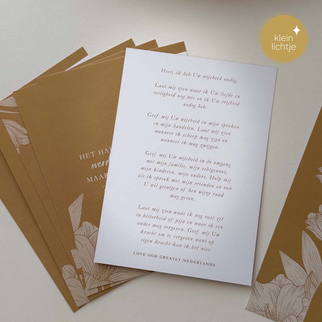 Gebedskaarten LGG Gods wijsheid - Afbeelding 4